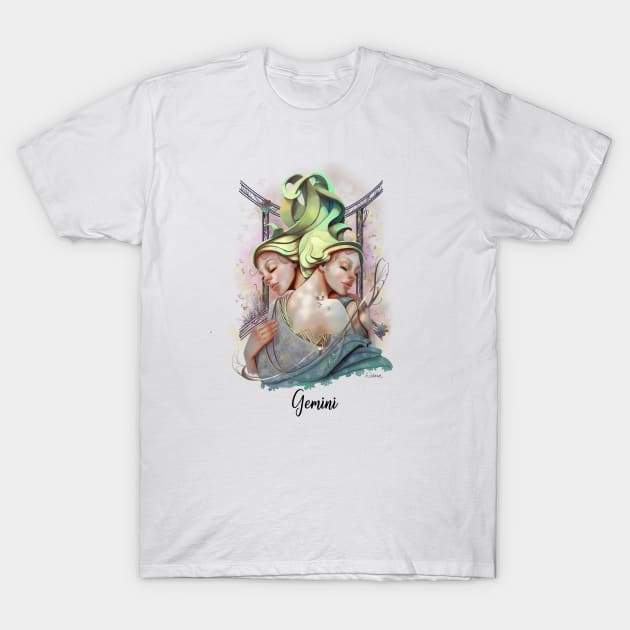 Gemini #2 T-Shirt by Delara